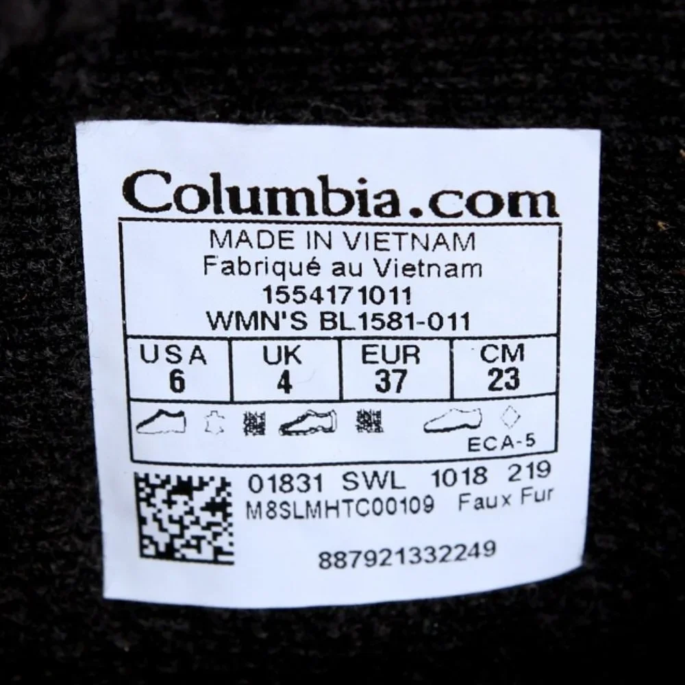 Columbia Ice Maiden‎ II Waterproof Boots in Black Women Size 6
